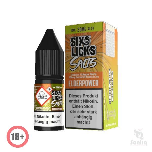 Six Licks Elderpower Nikotinsalz Liquid 10ml 20mg ⭐️ Jetzt kaufen! 