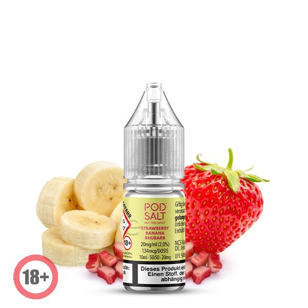 Pod Salt XTRA Strawberry Banana Rhubarb Nikotinsalz Liquid 20mg ⭐️ Günstig kaufen! 