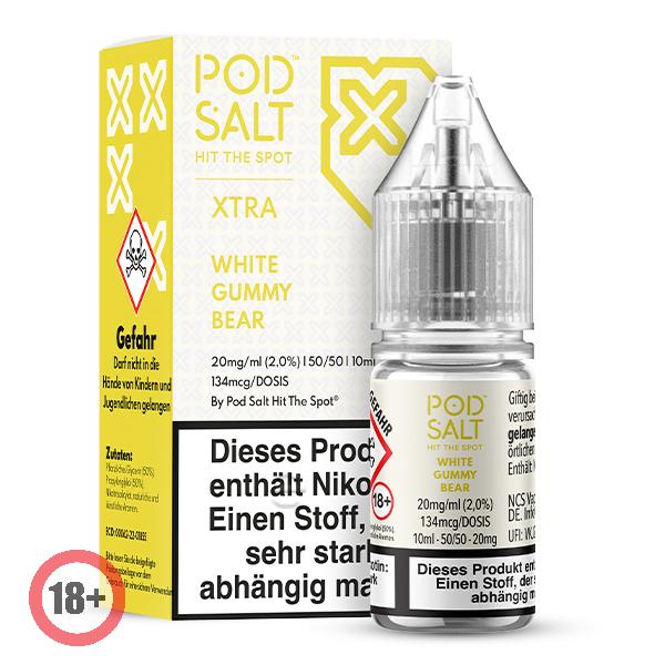 Pod Salt XTRA White Gummy Bear Nikotinsalz Liquid 20mg ⭐️ Günstig kaufen!