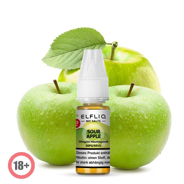 Elfbar Elfliq Sour Apple Nikotinsalz Liquid 10ml 10mg