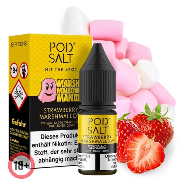 Pod Salt Strawberry Marshmallow Nikotinsalz Liquid 10ml 20mg 