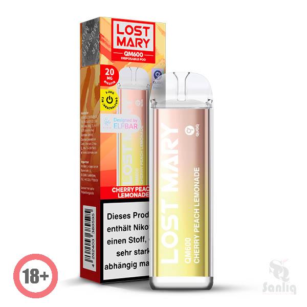 Lost Mary QM600 CP Einweg E-Zigarette Cherry Peach Lemonade ⭐️ Günstig kaufen! 