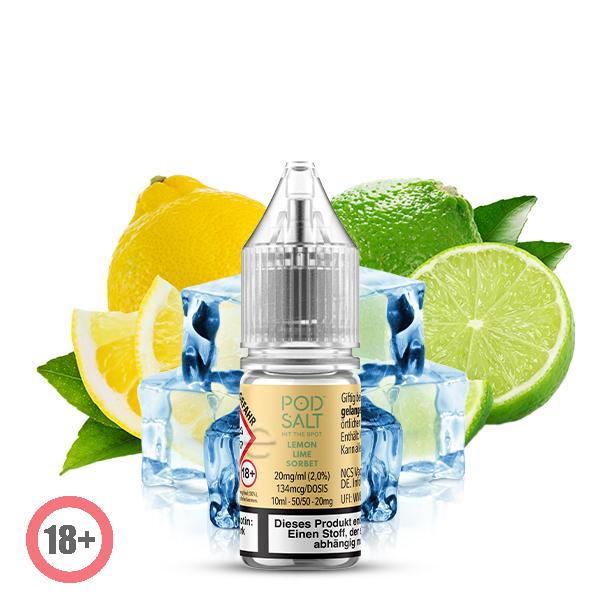 Pod Salt XTRA Lemon Lime Sorbet Nikotinsalz Liquid 20mg ⭐️ Günstig kaufen!