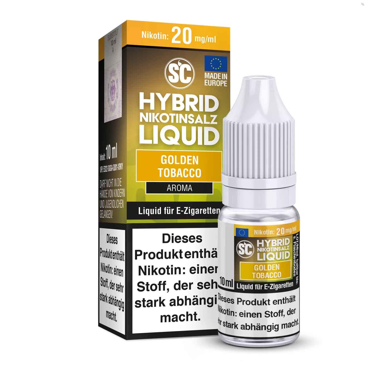 SC - Golden Tobacco Hybrid Nikotinsalz Liquid ✅ Günstig kaufen! 