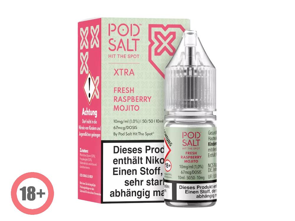 Pod Salt XTRA Fresh Raspberry Mojito Nikotinsalz Liquid 10mg ⭐️ Günstig kaufen!
