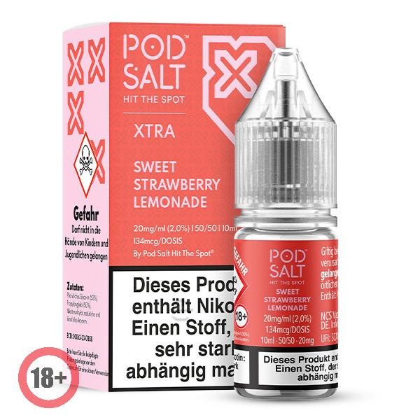 Pod Salt XTRA Sweet Strawberry Lemonade Nikotinsalz Liquid 20mg ⭐️ Günstig kaufen! 