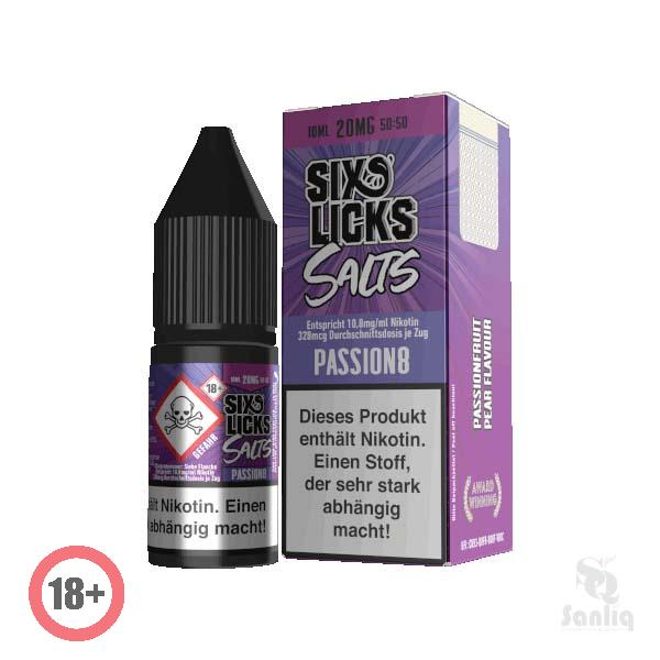 Six Licks Passion 8 Nikotinsalz Liquid 10ml 20mg