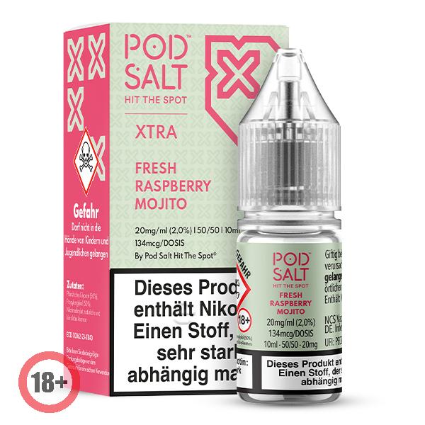 Pod Salt XTRA Fresh Raspberry Mojito Nikotinsalz Liquid 20mg ⭐️ Günstig kaufen! 
