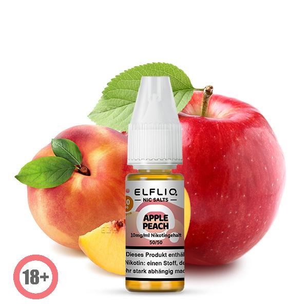 Elfbar Elfliq Apple Peach Nikotinsalz Liquid 10ml 10mg ⭐️ Günstig kaufen! 