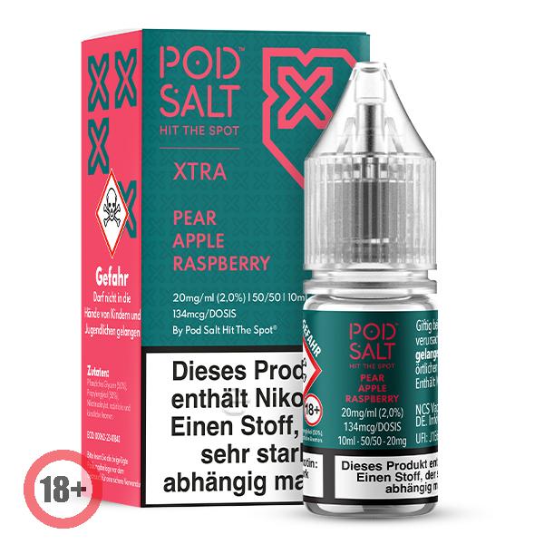 Pod Salt XTRA Pear Apple Raspberry Nikotinsalz Liquid 20mg ⭐️ Günstig kaufen! 