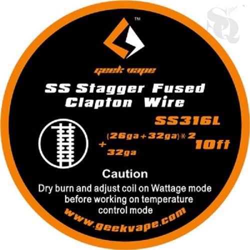 Geek Vape SS Stagger Fused Clapton Wire SS316L