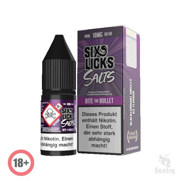 Six Licks Bite the Bulet Nikotinsalz Liquid 10mg ⭐️ Günstig kaufen!