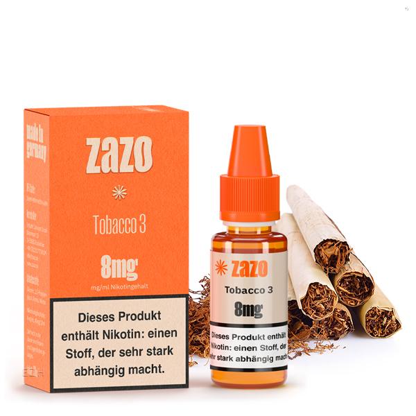 ZAZO Classics Tobacco 3 Liquid 8mg ⭐️ Günstig kaufen! 