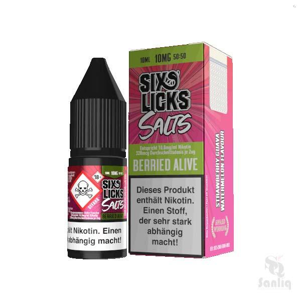 Six Licks Berried Alive Nikotinsalz Liquid 10mg ⭐️ Günstig kaufen!