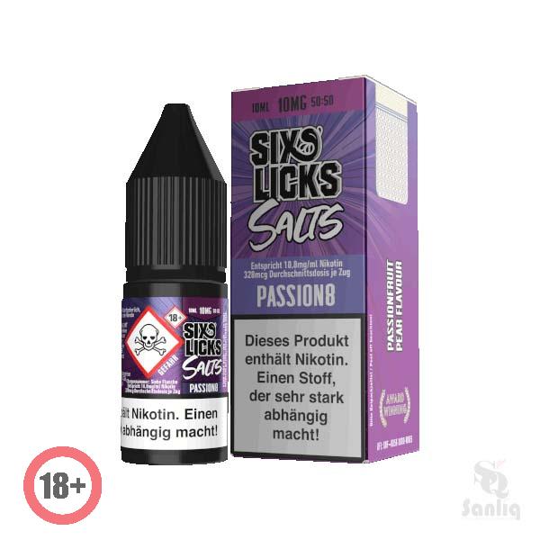Six Licks Passion8 Nikotinsalz Liquid 10mg ⭐️ Günstig kaufen!