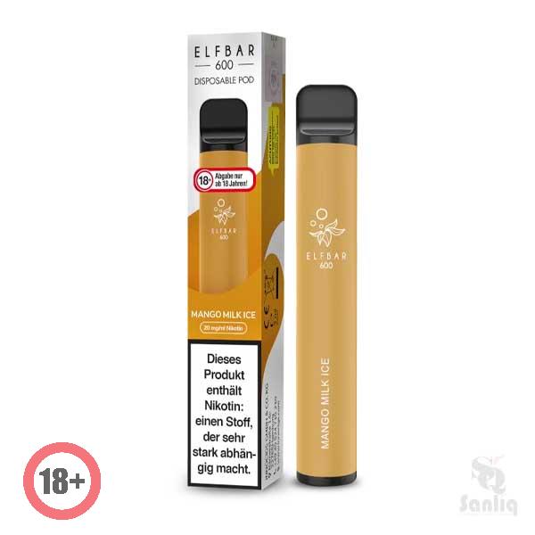 Elbar 600 Einweg E-Zigarette Mango Milk Ice 20mg/ml ✅ Jetzt günstig kaufen!