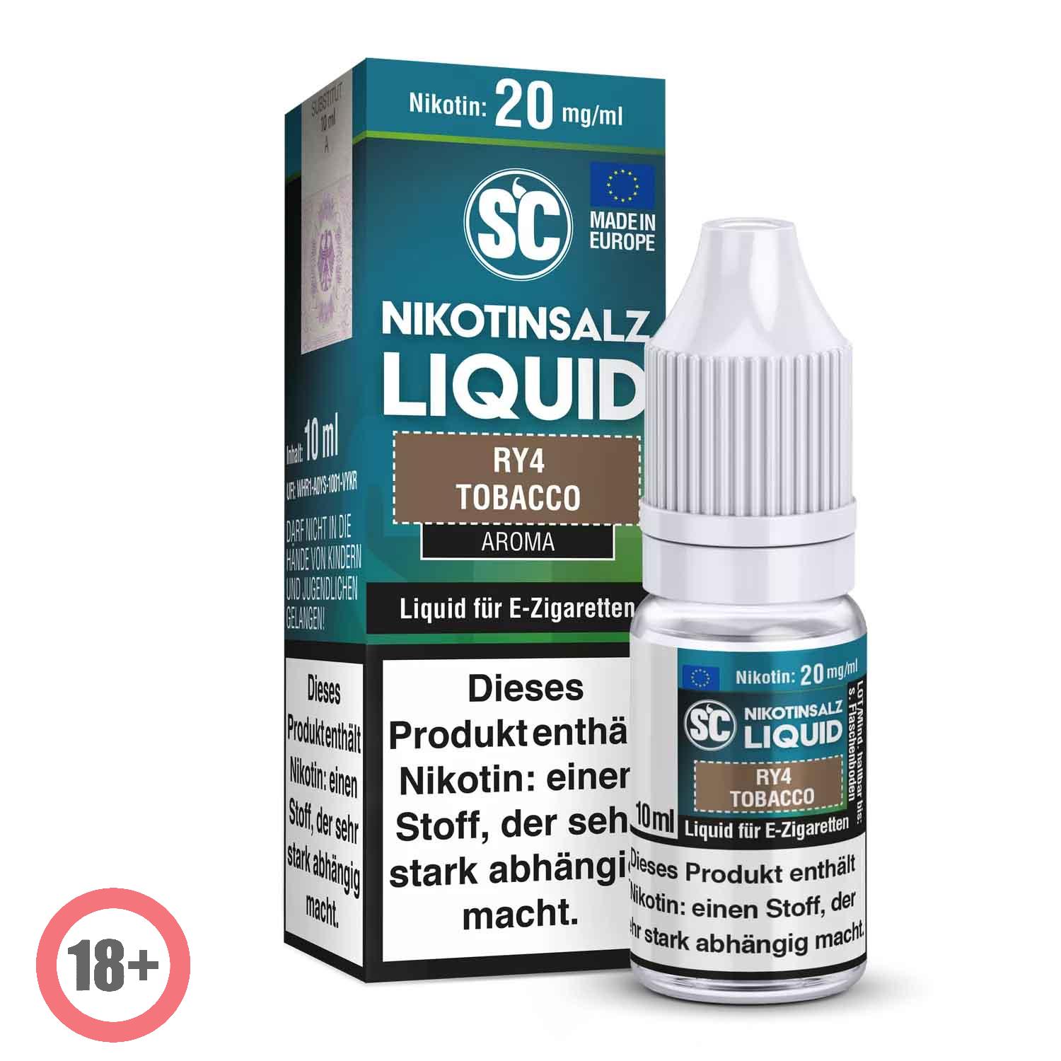 SC - RY4 Tobacco Nikotinsalz Liquid 10ml ✅ Günstig kaufen!