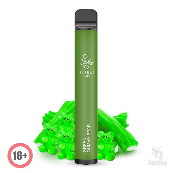 Elfbar 600 CP Einweg E-Zigarette Green Gummy Bear ✅ Jetzt günstig kaufen!