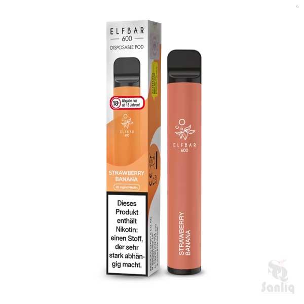 Elbar 600 Einweg E-Zigarette Strawberry Banana 20mg/ml ✅ Jetzt günstig kaufen!